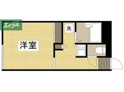 GRAN PALACIO(1K/2階)の間取り写真