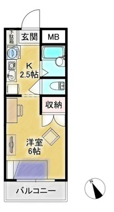 メゾンドブランシュ 3階階 間取り