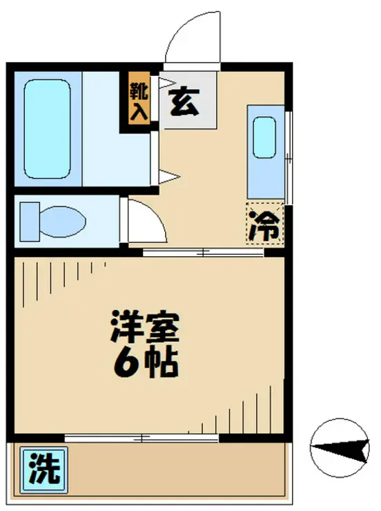 コーポ上山 3階階 間取り