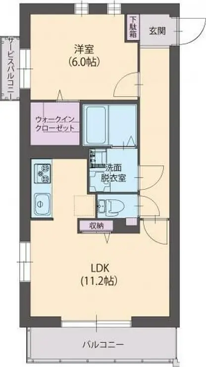 アミクール日野 2階階 間取り