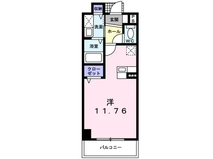 アバンツァート(1K/3階)の間取り写真