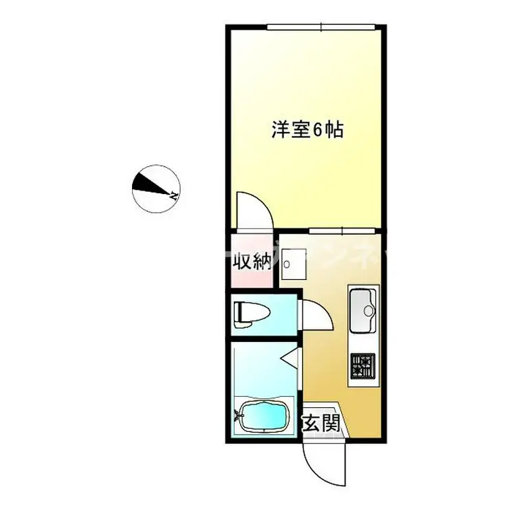 ローブル洗足池 1階階 間取り