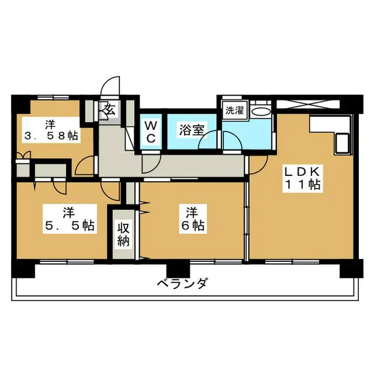 エステージ金沢文庫 4階階 間取り