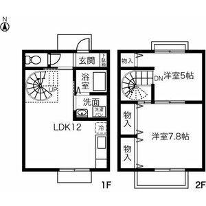 CLASSEED A棟(2LDK/1階)の間取り写真