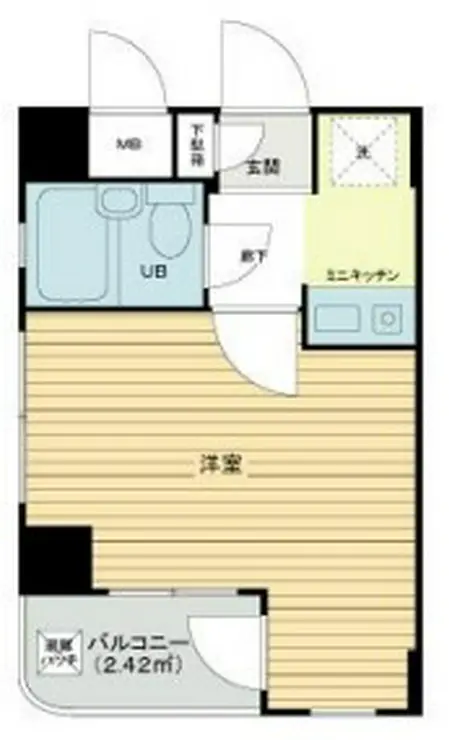 ライオンズマンション武蔵新城駅前 2階階 間取り