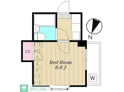 オレンヂハイツ(1K/1階)の間取り写真