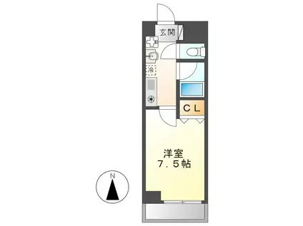 メゾン・ド・ミュゼ(1K/2階)の間取り写真