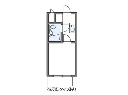 レオパレスグリーン(1K/4階)の間取り写真