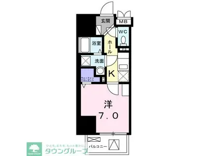 E.ステージ 新御徒町(1K/3階)の間取り写真