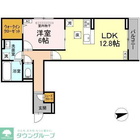 D PAINA EGAWA I(1LDK/3階)の間取り写真