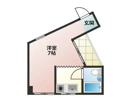 ウェステール栄(ワンルーム/2階)の間取り写真