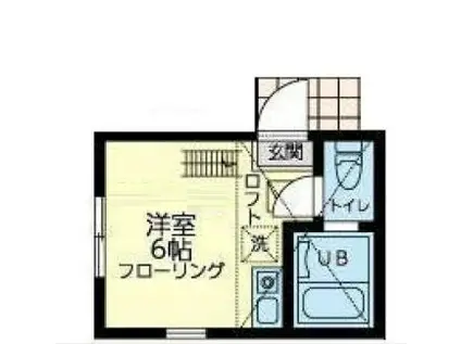 ユナイト山手イリアマリニン(ワンルーム/1階)の間取り写真