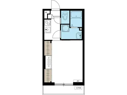 リブリ・STUDIO A(1K/3階)の間取り写真