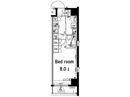 アクサス墨田アジールコート(1K/7階)の間取り写真