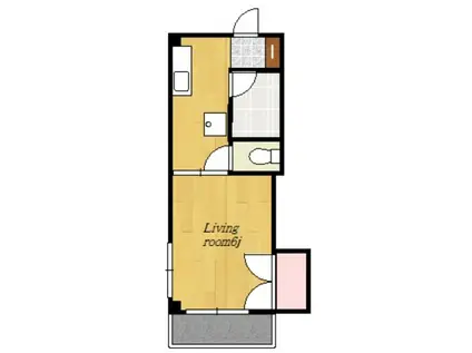 サウスオリーブ(1K/3階)の間取り写真