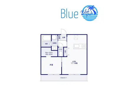 VIOLA TERRACE(1LDK/1階)の間取り写真