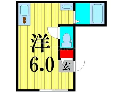 アーバンヴィラ亀有(ワンルーム/1階)の間取り写真