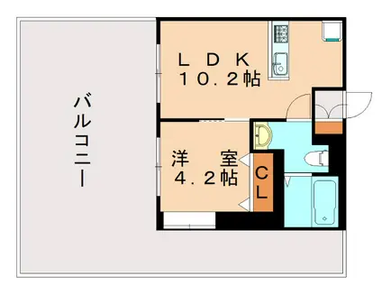 プレステージ・デル・クラシック(1LDK/10階)の間取り写真