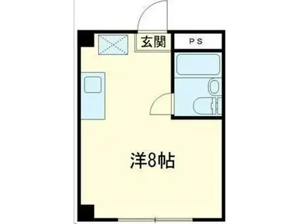 ファミールフォー(ワンルーム/2階)の間取り写真