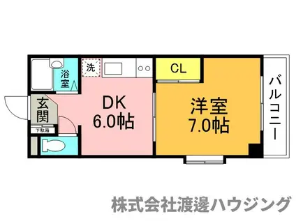 きむらマンション(1DK/2階)の間取り写真