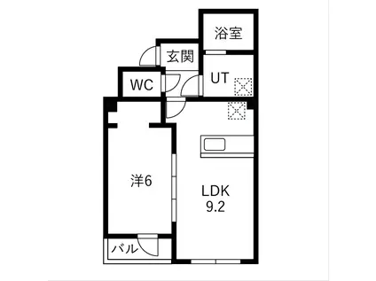 RIVIERE・M リヴィエールエム(1LDK/1階)の間取り写真