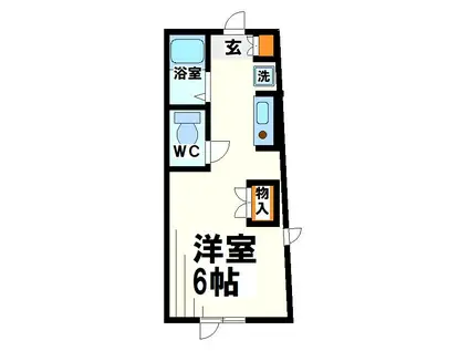 クワイエットプレイス 当社管理物件(1K/3階)の間取り写真