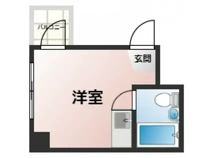 アスプロパラティ3(ワンルーム/2階)の間取り写真