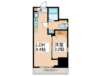 コンクレストSK町田(1LDK/6階)の間取り写真