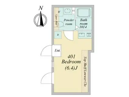 GRANDE野方サウス(ワンルーム/4階)の間取り写真