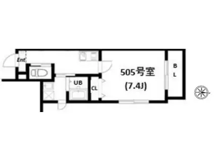 AIR TOWER OTSUKA(1K/5階)の間取り写真