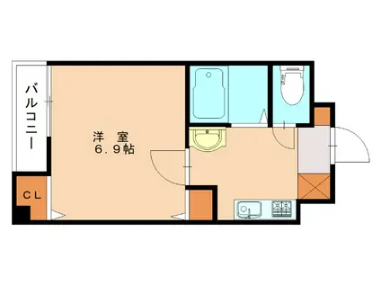 藤本ビルNO.25(1K/3階)の間取り写真