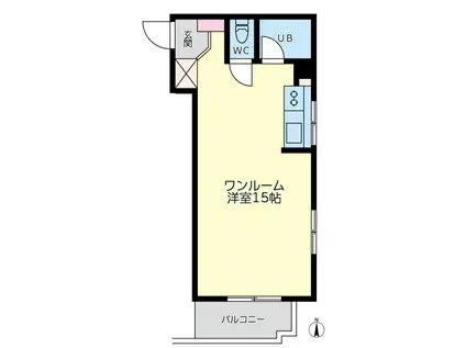 ロイヤルパレス原宿(ワンルーム/6階)の間取り写真