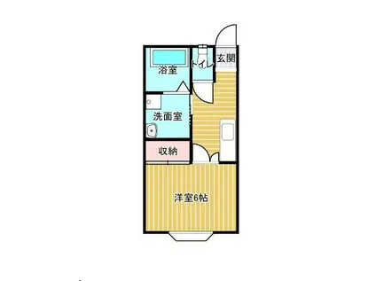 桜まちテラス(1K/1階)の間取り写真