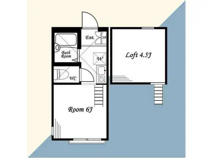 フォレストヒルズ別所(ワンルーム/2階)の間取り写真