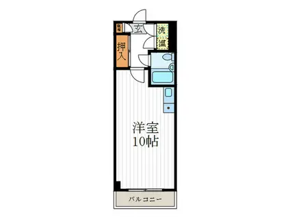 アンバサダ(ワンルーム/5階)の間取り写真