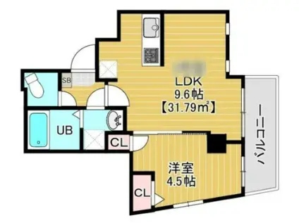 ARCRESIDENCE向島(1DK/5階)の間取り写真