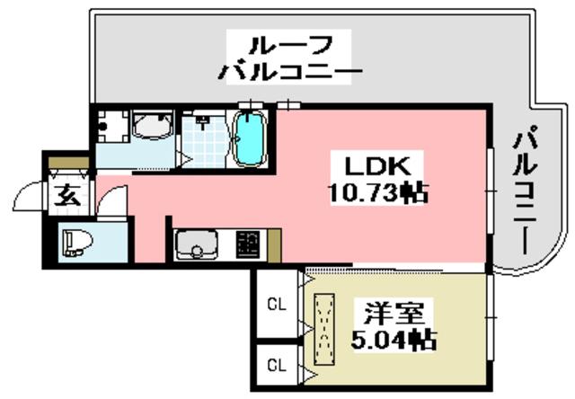 メゾンルミエール(1LDK/3階)の間取り写真