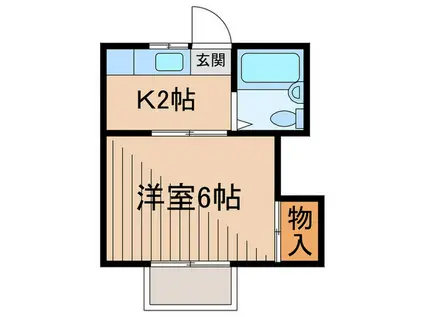 FTハイツ(1K/1階)の間取り写真