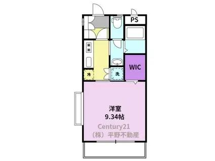 シェ・ソワ(1K/3階)の間取り写真