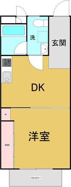 RENOBASE本山(1DK/2階)の間取り写真