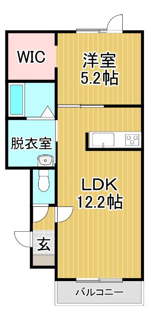 ヴィラ参番館(1LDK/1階)の間取り写真