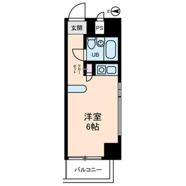 インディビレッジ(ワンルーム/3階)の間取り写真