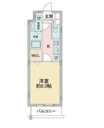 S-FORT堀田通(1K/6階)の間取り写真