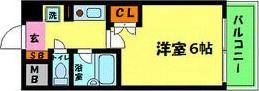 エスリード新大阪第8(1K/2階)の間取り写真