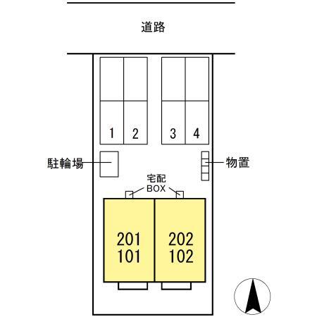 メゾンささや(2DK/2階)の間取り写真