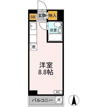 TOビル・53(ワンルーム/4階)の間取り写真