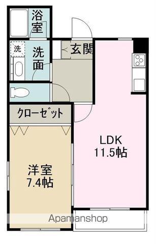 REAL BELL WOOD(1LDK/2階)の間取り写真