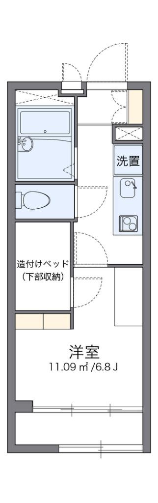 レオパレスガーデン(1K/2階)の間取り写真