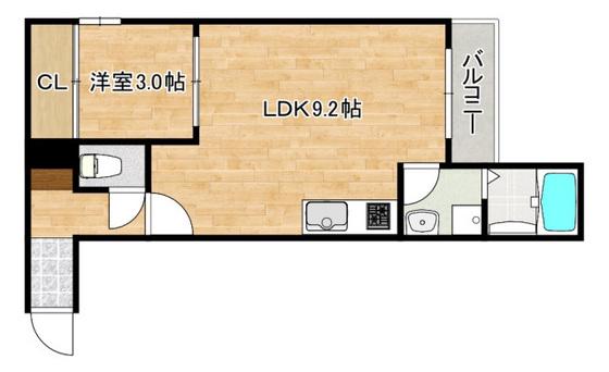 REGALEST 府中(1LDK/1階)の間取り写真