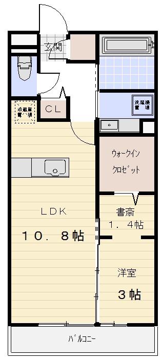 JOIE BONHEUR DEUX(1LDK/3階)の間取り写真